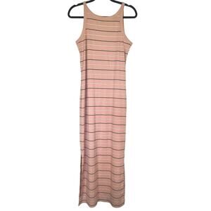 🌟3 for $35🌟A New‎ Day Blush Pink Cotton Tank Maxi Dress, Black Striped Size S